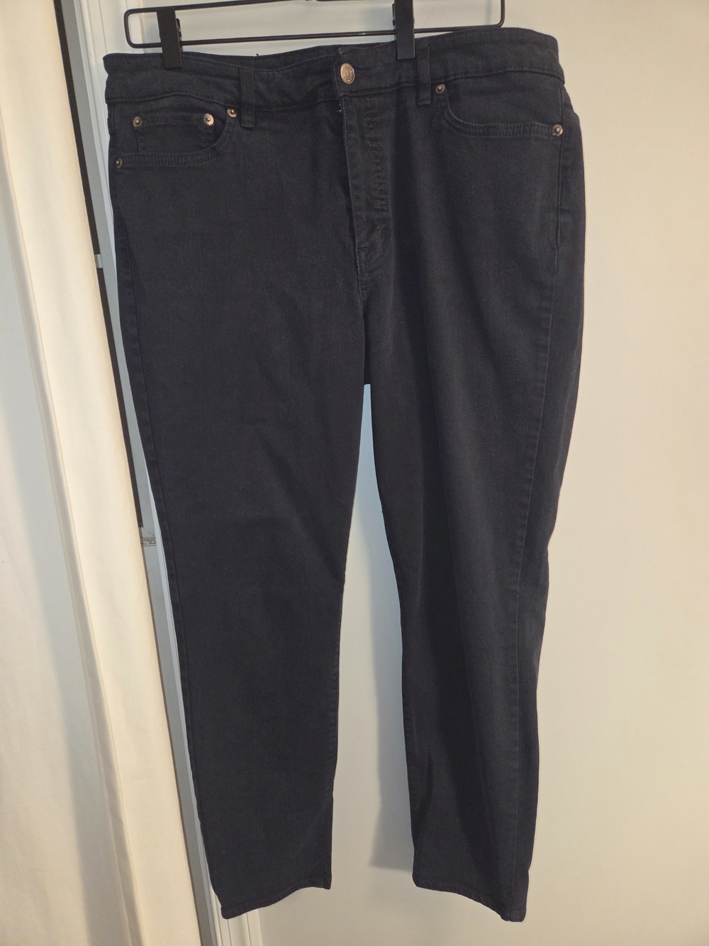 Lauren Ralph Lauren Premier Skinny Ankle Jeans Black Size 14.